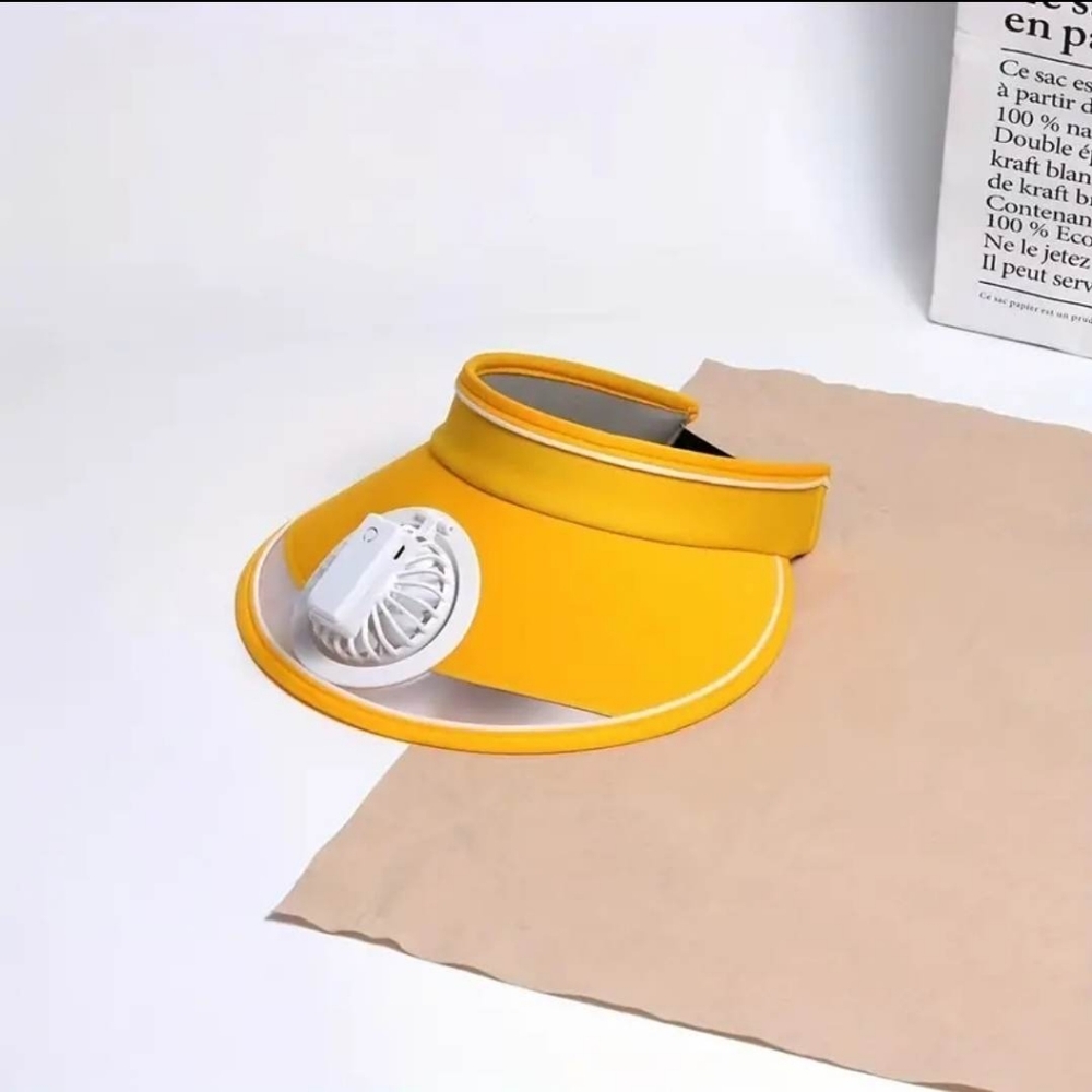 Sun Visor Hat with Fan